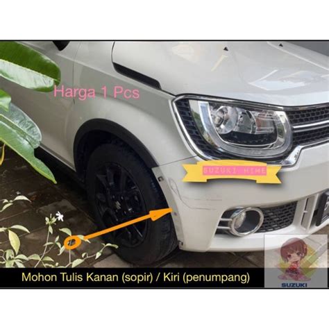 Jual Lis Fender Bumper Suzuki Ignis Original Suzuki SGP Lis Fender