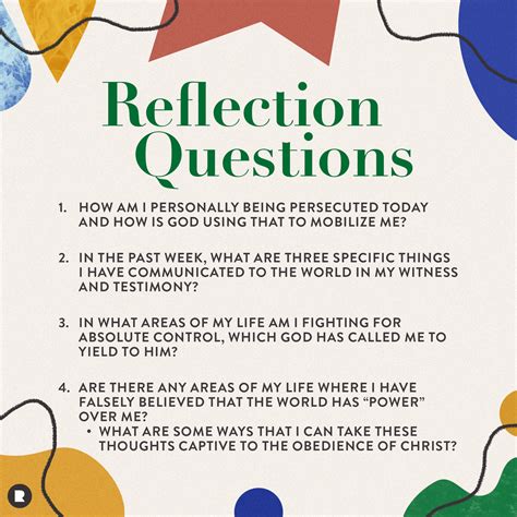 Reflection Questions Reliance Church