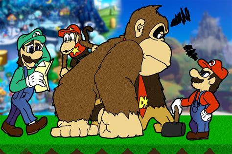 Mario Bros and... Donkey Kong? by SilverKazeNinja on DeviantArt