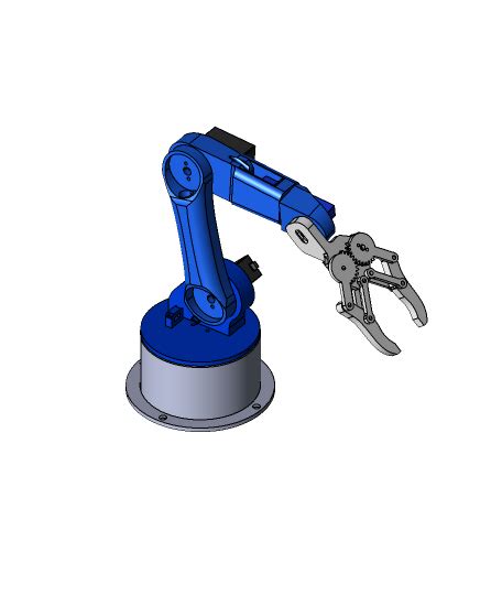 Robotic Arm 3d Modelstep 3d Model Thangs