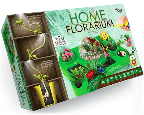 Набор для выращивания растений обучающий для детей Home Florarium danko ...