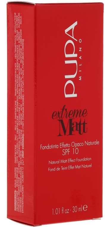 Тональный крем Pupa Extreme Matt Effect Foundation SPF 10 | отзывы