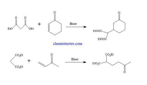 Michael reaction:Mechanism and application - Chemistry Notes