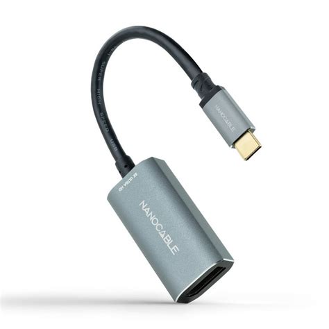 Nanocable Cabo Conversor USB Tipo C Macho para DisplayPort Fêmea 15cm