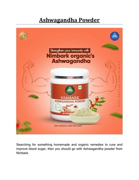 Ppt Ashwagandha Powder Powerpoint Presentation Free Download Id