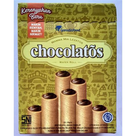 CHOCOLATOS WAFER ROLL Kecil X24 Pcs Shopee Malaysia