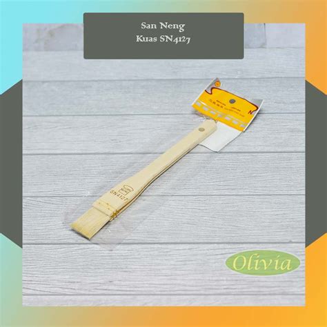 Jual Sanneng Sn Wool Pastry Brush Kuas Wooden Handle Shopee