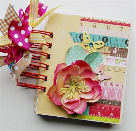 Libreta Mini Albums Mini Scrapbook Albums Crafts