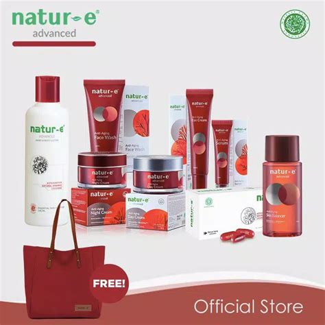 Jual Natur E Advanced Anti Aging Paket Lengkap Isi 9 Kemasan Besar Plus