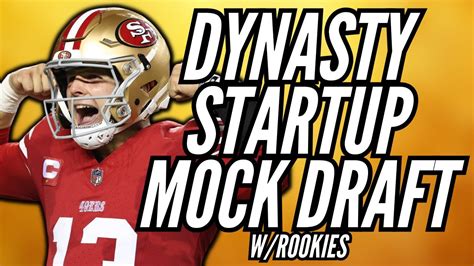 Dynasty Startup Mock Draft Superflex Ppr W Rookies Youtube