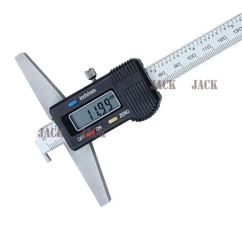 150mm 6 Stainless Steel Single Hook Depth Caliper With 100mm Wide Base