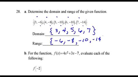 How To Find A Domain And Range Of A Function Escons