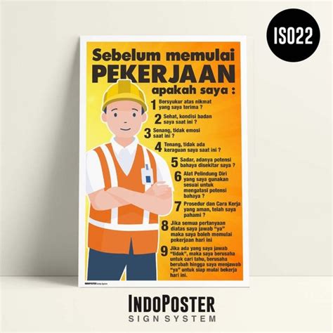 Jual Safety Poster K3 Keselamatan Pekerjaan Pengelasan A2 60x40cm Images