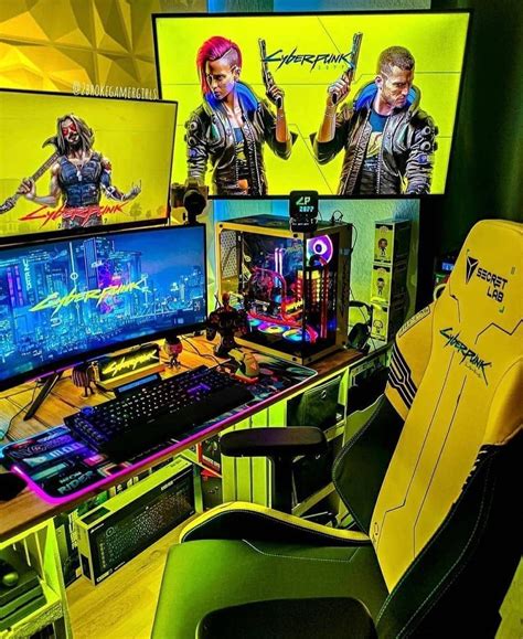 Cyberpunk Gaming Room