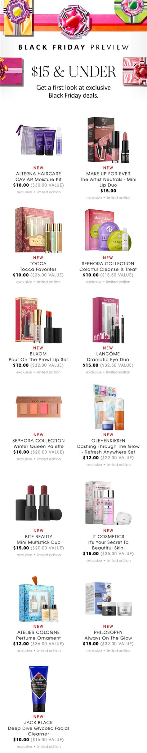 Sephora Black Friday 2017 Deals 15 And Under Musings Of A Muse