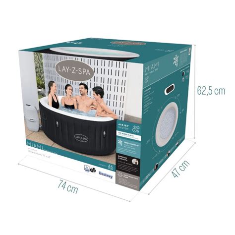 Zestaw Premium Ogrodowe Jacuzzi Lay Z Spa Miami Bestway 60001