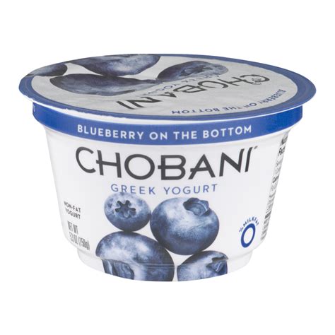 Chobani Non Fat Greek Yogurt Blueberry 53oz Cup Garden Grocer