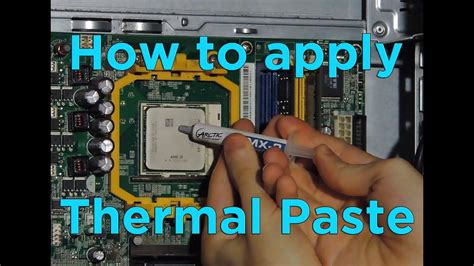 How To Apply Thermal Paste YouTube