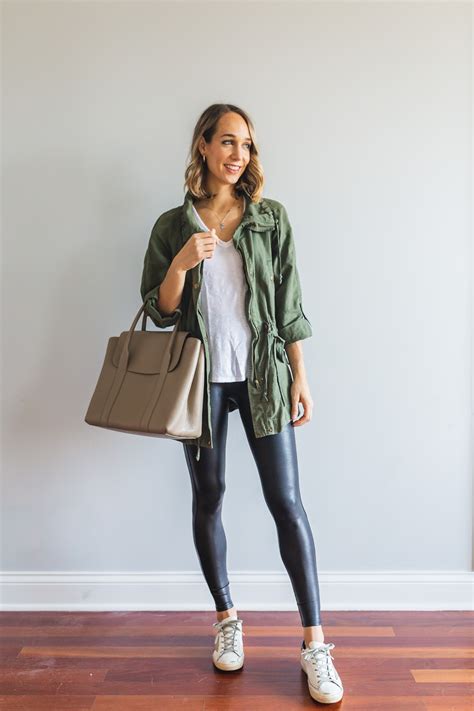 Outfits To Wear With Spanx Faux Leather Leggings With