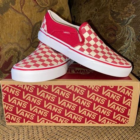 Tango Red Checkerboard Vans | Checkerboard vans, Vans, Vans classic ...