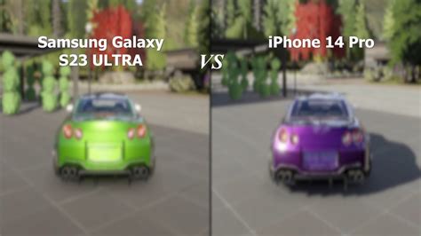 Samsung Galaxy S23 Ultra Vs IPhone 14 Pro CarX Street Nissan GTR