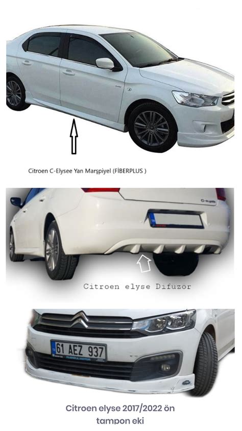 Citroen ELYSE Bodykit Citroen C elysee makyajlı Bodykit seti Citroen C