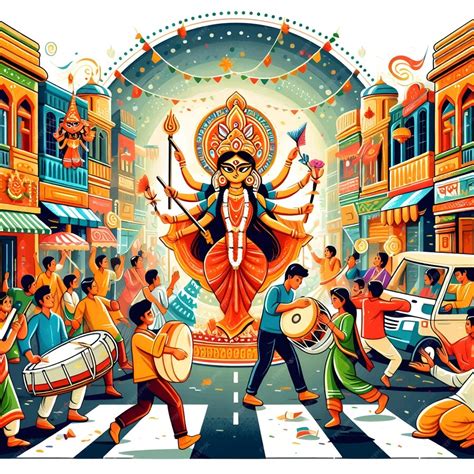 Happy Durga Puja Vector Durga Puja Design | Premium AI-generated vector