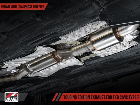 Awe Touring Edition Exhaust For Fk8 Civic Type R Includes Front Pipe