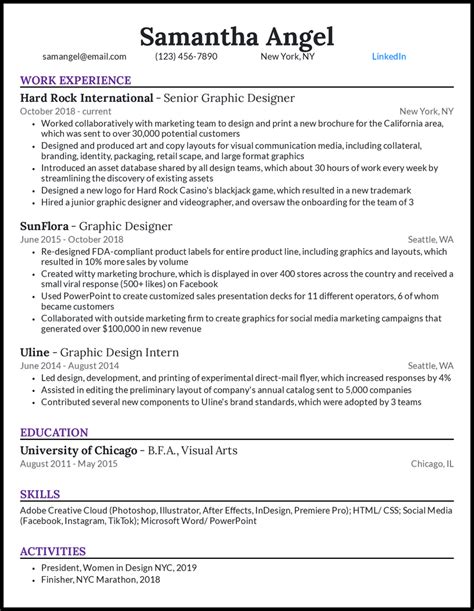 24 Graphic Designer Resume Examples That Work In 2025