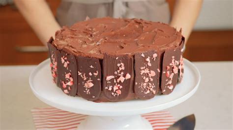 Watch Double Chocolate Cake With Peppermint Chocolate Frosting