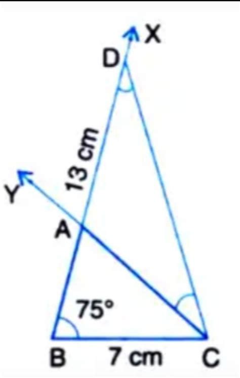 Construct A Triangle Abc In Which Bc Cm B And Ab Ac Cm