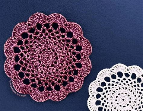 Crochet Doily Lily Round Weave Crochet