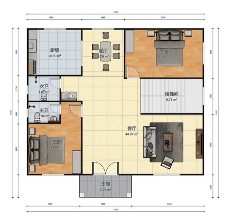 12米x12米攀枝花农村自建房轻钢别墅户型