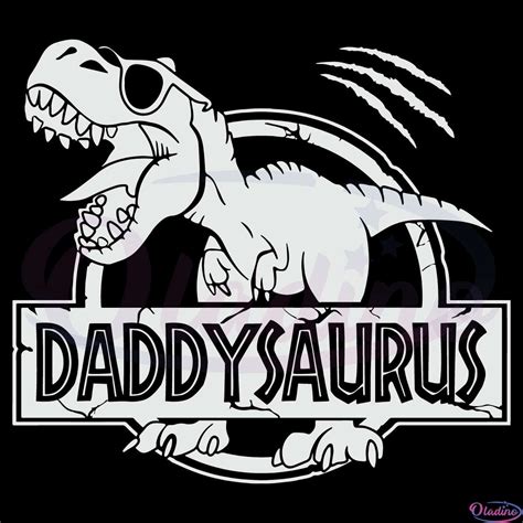 Daddysaurus Rex Svg Daddy Dinosaur Svg Dad T Rex Svg Cute Dinosaur