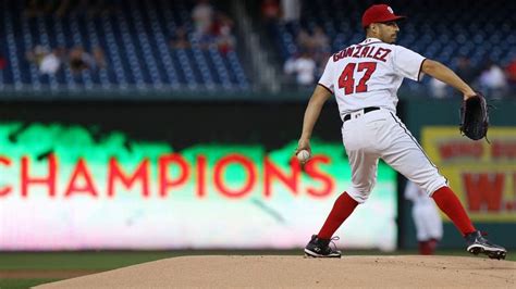 Washington Nationals Lefty Gio Gonzalez Reaches 180 Innings YouTube