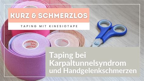 Kurz Und Schmerzlos Selber Tapen Bei Handgelenkschmerzen Und