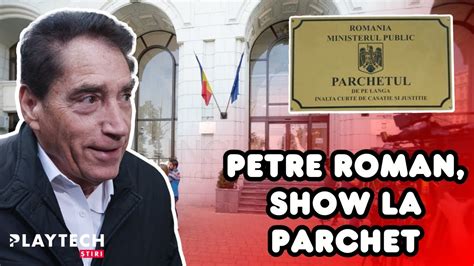 Gestul F Cut De Petre Roman La Intrarea N Parchetul General Detaliul