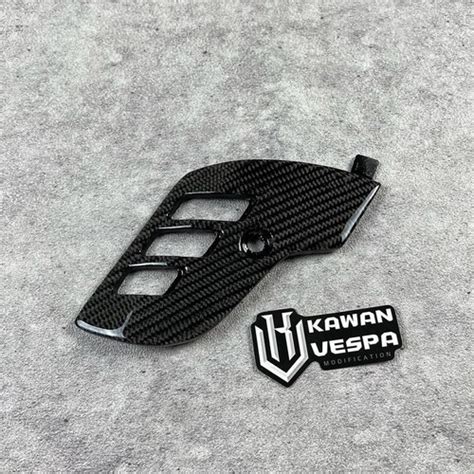 Jual COVER SHOCK MODEL OTRO CARBON KEVLAR VESPA SPRINT PRIMAVERA CARBON