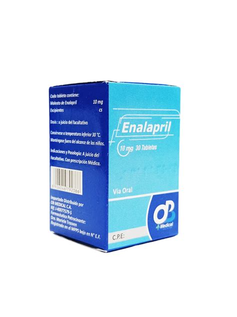 ENALAPRIL 10 Mg X 30 TAB OBMedical