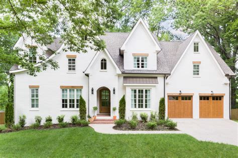 Traditional Tudor To Modern Brick Home — Tara Nelson Designs Best White