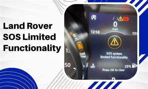 Land Rover Sos Limited Functionality Engine Diary