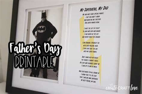 My Superhero My Dad Poem And Printable In 2022 Dad Poems Poems Dads