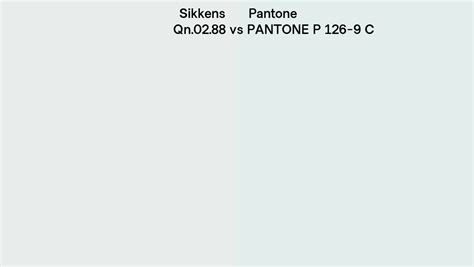 Sikkens Qn 02 88 Vs Pantone P 126 9 C Side By Side Comparison