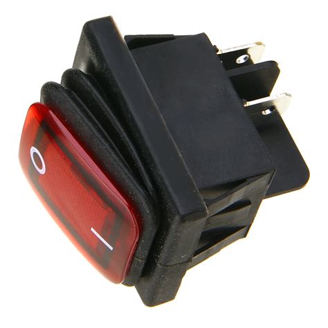 Mayitr New Waterproof Red Led Pin Rocker Switch V Car Boat On Off