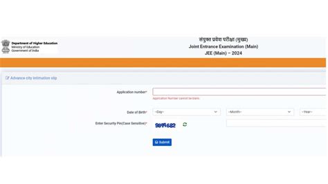 Jee Mains 2024 Session 1 Advanced Exam City Intimation Slip Out For Be