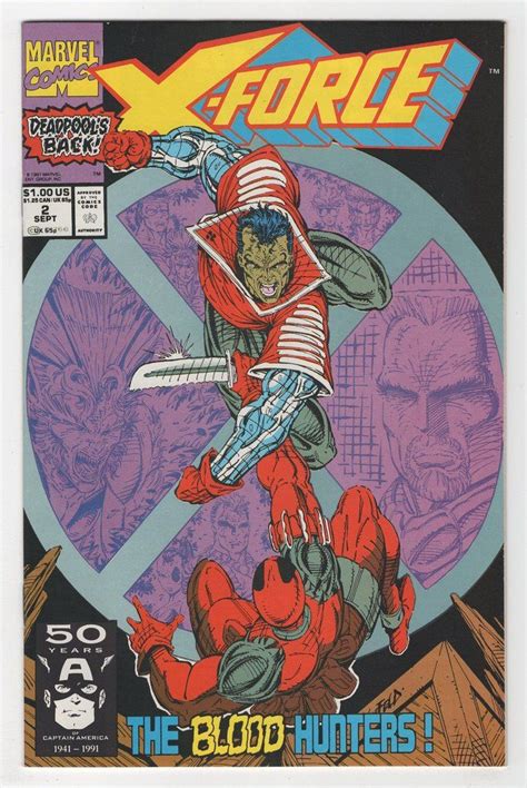 X Force 2 Regular Rob Liefeld Cover 1991 Marvel Comic Books