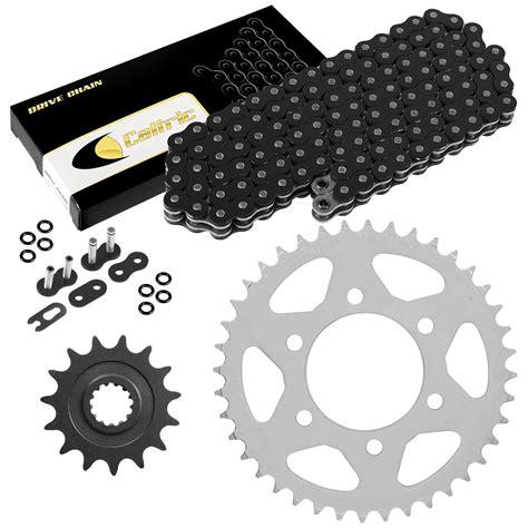 Black O Ring Drive Chain And Sprocket Kit For Kawasaki Zx1000 Ninja Zx 10r 06 07 Ebay