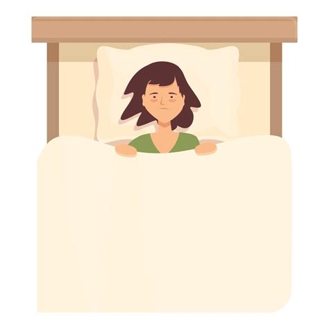 Young Person Insomnia Icon Cartoon Vector Sleepy Girl 14351245 Vector Art At Vecteezy