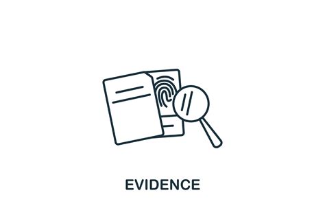 Evidence Icon Graphic By Aimagenarium · Creative Fabrica