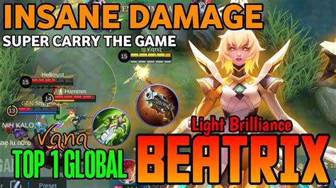 Insane Damage Beatrix Super Carry The Game Top 1 Global Beatrix By